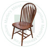 Oak Big Seat Arrow Side Chair With Wood Seat