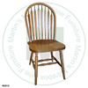Oak Big Seat Arrow Side Chair With Wood Seat