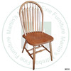 Oak Big Seat Arrow Side Chair With Wood Seat