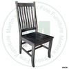 Oak Contour Mission Side Chair With Wood Seat