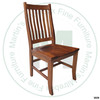 Oak Contour Mission Side Chair With Wood Seat