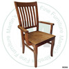 Oak Homedale Arm Chair With Wood Seat