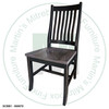 Wormy Maple Contour Mission Side Chair With Wood Seat