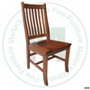 Wormy Maple Contour Mission Side Chair With Wood Seat