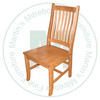 Wormy Maple Contour Mission Side Chair With Wood Seat