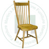 Wormy Maple Rustic Farm House Side Chair With Wood Seat