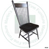 Maple High Back Plain Side Chair With Wood Seat