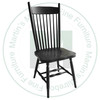 Maple High Back Plain Side Chair With Wood Seat