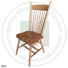 Maple High Back Plain Side Chair With Wood Seat