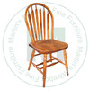 Maple Small Arrow Hoop Side Chair With Wood Seat