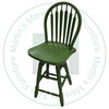 Maple 24'' Swivel Hoop Bar Stool With Wood Seat