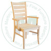 Oak Sienna Arm Chair With Wood Seat