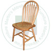 Oak Small Arrow Hoop Side Chair With Wood Seat