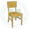 Wormy Maple Kirkland Side Chair With Wood Seat