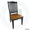 Wormy Maple Alexandria Side Chair With Wood Seat