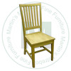 Wormy Maple Hudson Side Chair With Wood Seat