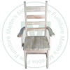 Pine Timber Ladder Arm Chair With Wood Seat