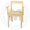 Maple Anthony Arm Chair With Wood Seat