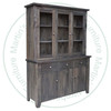 Wormy Maple Dakota Hutch And Buffet 18''D x 60''W x 80''H With 3 Doors and 3 Drawers