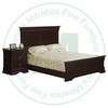 Wormy Maple Phillipe Double Bed With Low Footboard