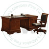 Wormy Maple Phillipe 4 Piece Desk