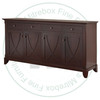 Oak Florence 4 Drawer 4 Door Buffet