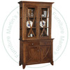 Wormy Maple Florence 2 Drawer 4 Door Hutch