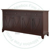 Wormy Maple Florence 4 Drawer 4 Door Buffet