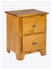 Pine Havelock Nightstand 18''D x 26''W x 28''H With 2 Drawers