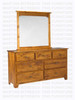 Oak Havelock Dresser 18''D x 36''H x 64''W With 7 Drawers
