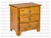 Oak Havelock Nightstand 18''D x 26''W x 28''H With 3 Drawers