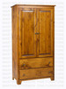 Oak Havelock Armoire Plain Top 20''D x 36''W x 74''H