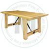 Pine Saugeen Solid Top Double Pedestal Table 36'' Deep x 60'' Wide x 30'' High