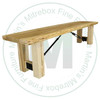 Wormy Maple Saugeen Bench 14''D x 60''W x 18''H