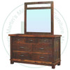 Pine Timber Dresser Mirror