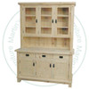 Pine Timber 3 Drawer 3 Door Hutch and Buffet