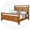 Pine Galley Queen Bed With 22'' High Footboard