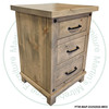 Wormy Maple Adirondack 3 Drawer Nightstand