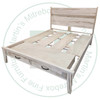 Wormy Maple Oslo King Storage Bed With 2 Footboard Drawers