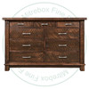 Wormy Maple Timber 9 Drawer Mule Dresser