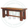Wormy Maple Timber 84'' Wide Backless Bench