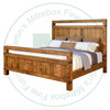 Wormy Maple Galley Queen Bed With 22'' High Footboard