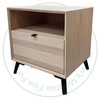 Wormy Maple Venice 1 Drawer Nightstand