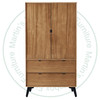 Wormy Maple Venice 2 Drawer Armoire