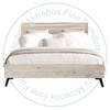 Wormy Maple Mondo Double Bed With 16'' Perimeter Footboard