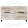 Wormy Maple Mondo 6 Drawer Dresser