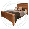 Pine Edgewood Flat Top Double Bed With 22'' High Footboard