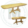 Wormy Maple Martin Collection Double Pedestal Table 42''D x 72''W x 30''H With 4 - 12'' Leaves Table Has 1'' Thick Top
