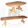 Maple Weaverland Double Pedestal Table 42''D x 66''W x 30''H With 5 - 12'' Leaves Table Has 1.25'' Thick Top