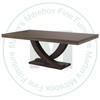 Wormy Maple Los Angeles Solid Top Double Pedestal Table 42''D x 84''W x 30''H